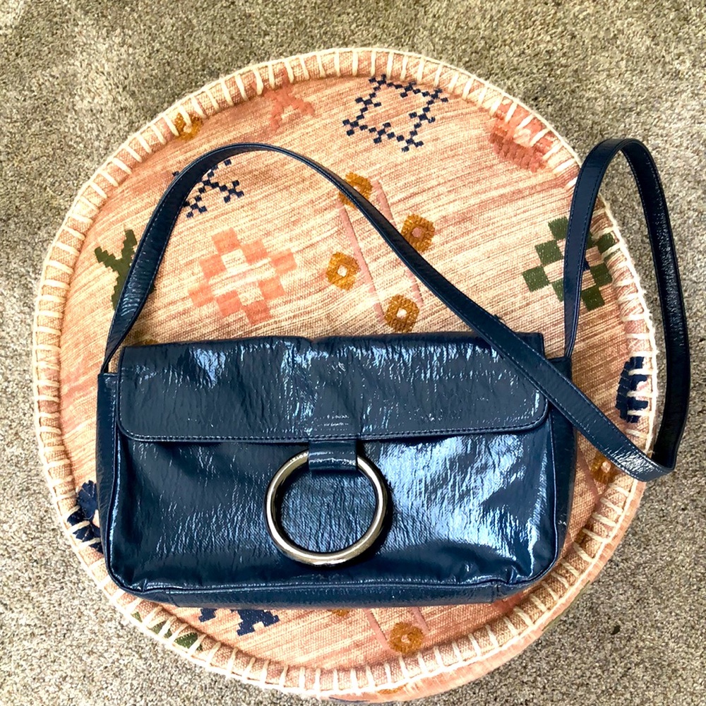 Sequoia Vegan Leather Blue Shoulder/Crossbody Bag